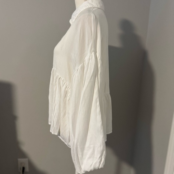 Altar'd State Soft White Babydoll Top | Very Good Condition - Picture 5 of 8